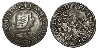 Italy, Milan, Galeazzo Maria Sforza, Silver Testone