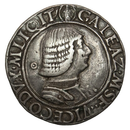 Italy, Milan, Galeazzo Maria Sforza, Silver Testone