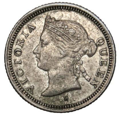 Straits Settlements, Victoria (1837‑1901), silver 5 Cents - finest known