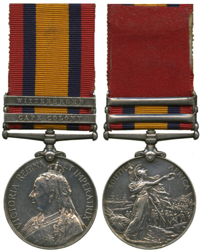 Queen’s South Africa Medal, Two Clasps, to Tpr. J. Paterson