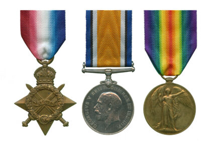 WWI, 1914-15 Trio to 2nd Lt. L. Crompton, Machine Gun Corps