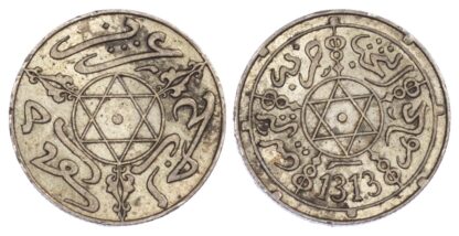 Morocco, Abdul Aziz I, Silver Dirham (1/10 Rial)