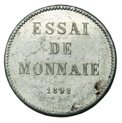Dominican Republic, Aluminium Essai 1 Centavo, 1892 - RARE