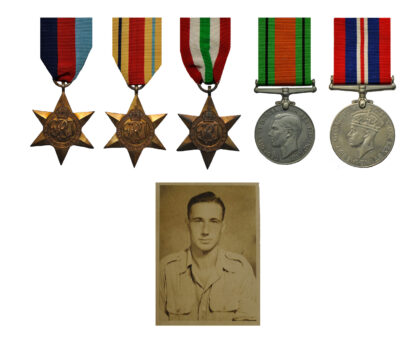 WWII, Campaign Group to Gunner R.J. Venes, Royal Artillery
