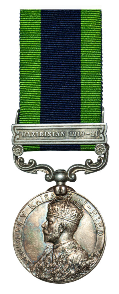 India General Service Medal, Waziristan, to Jemadar Atma Ram