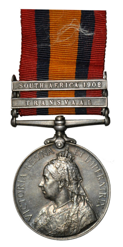 Queen's South Africa Medal, 3rd Type Reverse, Two Clasps