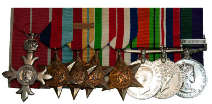 WWII, Malaya RAF MBE Officers Group of 8 to Flt. Lt. Lucas
