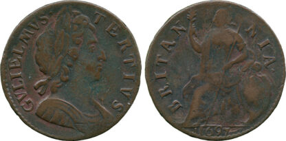 William III, Halfpenny, 1697