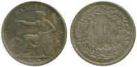Switzerland, Confederation, Silver Franc, 1851