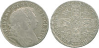 William and Mary, Shilling, 1692 William and Mary, Shilling, 1692