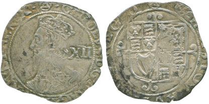 Charles I Shilling mm triangle