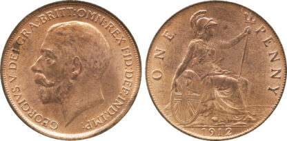 George V, Penny, 1912