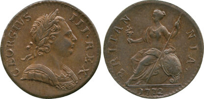 George III, Halfpenny, 1772