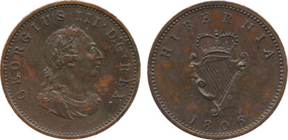 Ireland, George III, Proof Farthing, 1806