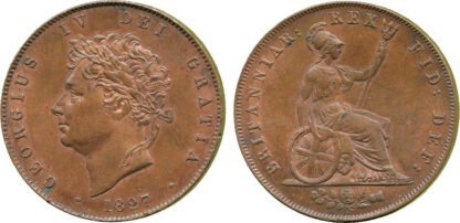 George IV, Halfpenny, 1827