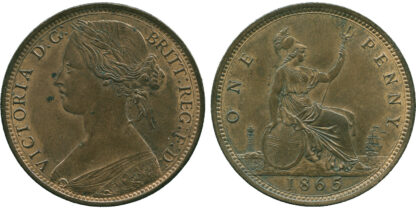 Victoria, Penny, 1865