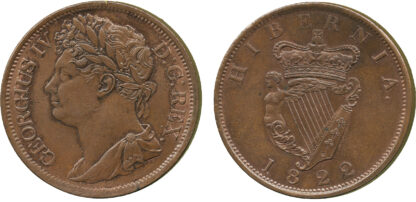 Ireland, George IV, Penny, 1822