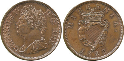 Ireland, George IV, Halfpenny, 1823