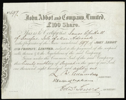 Great Britain, Share Certificates (2)