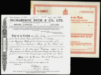 Great Britain, Thornaby-on-Tees, Share Certificates