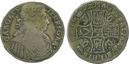 Scotland, Charles II, Merk, 1672