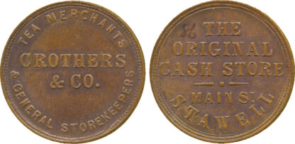 Australia, Crothers & Co, Penny Token, c.1862