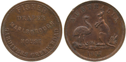 Australia, Victoria, Advertising Token, 1857