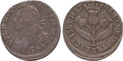 Scotland, William II, Five Shillings, 1697