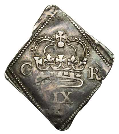 Charles I, Obsidional Coinage, Silver Ninepence, 1645