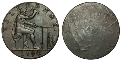 Warwickshire, John Wilkinson, Uniface, Halfpenny Token, 1790