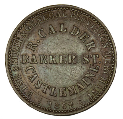 Australia, Castlemaine, Penny Token, 1862
