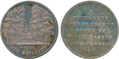Cheltenham, St Marys Church, Shilling Token, 1811