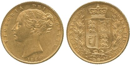 1864 Sovereign die 51 lot 122