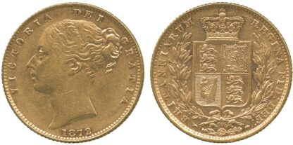 1872 Sovereign die 105 Bentley 613