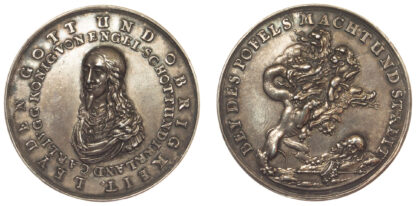 Charles I, Death and Memorial, Silver Medal, 1649
