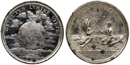 Queen Anne, Capture of Douay, White Metal Medal, 1710