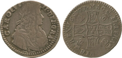 Scotland, Charles II, Half Merk, 1673