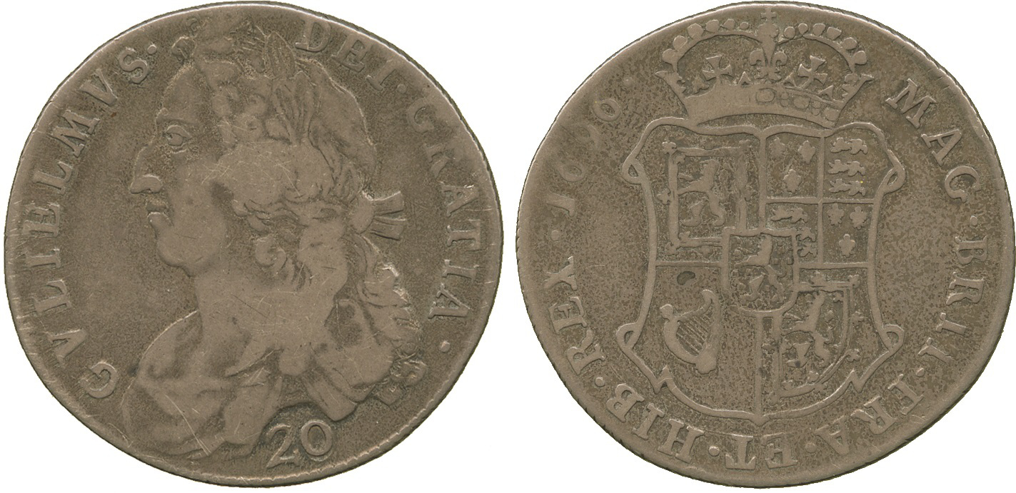 Scotland, William II, Twenty Shillings, 1696 | Baldwin's