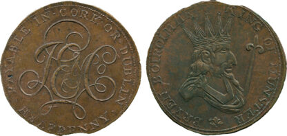 Ireland, Cork, Prattent’s, Halfpenny Token, 1795