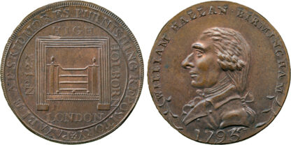 Middlesex, Skidmore, Halfpenny Token, 1793
