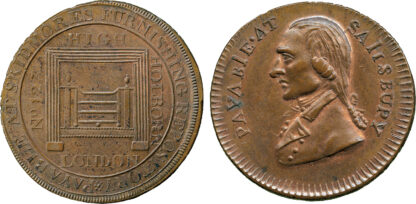 Middlesex, Skidmore’s, Mule Halfpenny Token