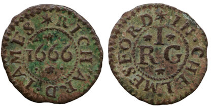 Essex, Richard James, Farthing Token, 1666