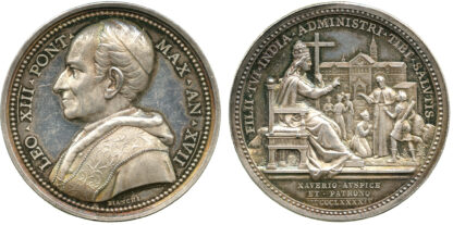 Brazil, Vatican, Leo XIII, Silver Medal, 1894