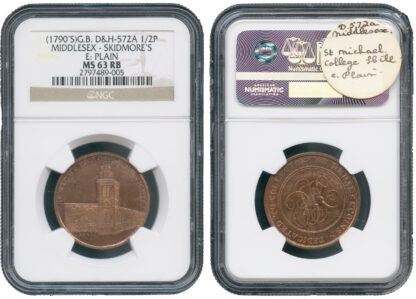 London, St Michael Church, Halfpenny Token, c.1797