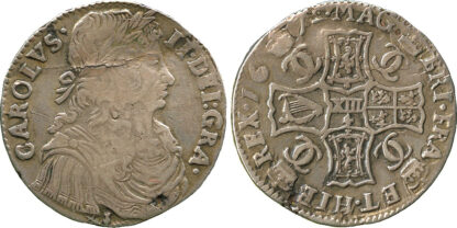 Scotland, Charles II, Merk, 1672