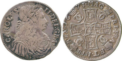 Scotland, Charles II, Merk, 1673