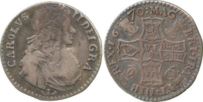 Scotland, Charles II, Half Merk, 1670