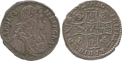 Scotland, Charles II, Half Merk, 1672