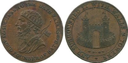 Bath, Bladud, Halfpenny Token, c.1795