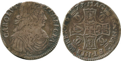 Scotland, Charles II, Merk, 1673
